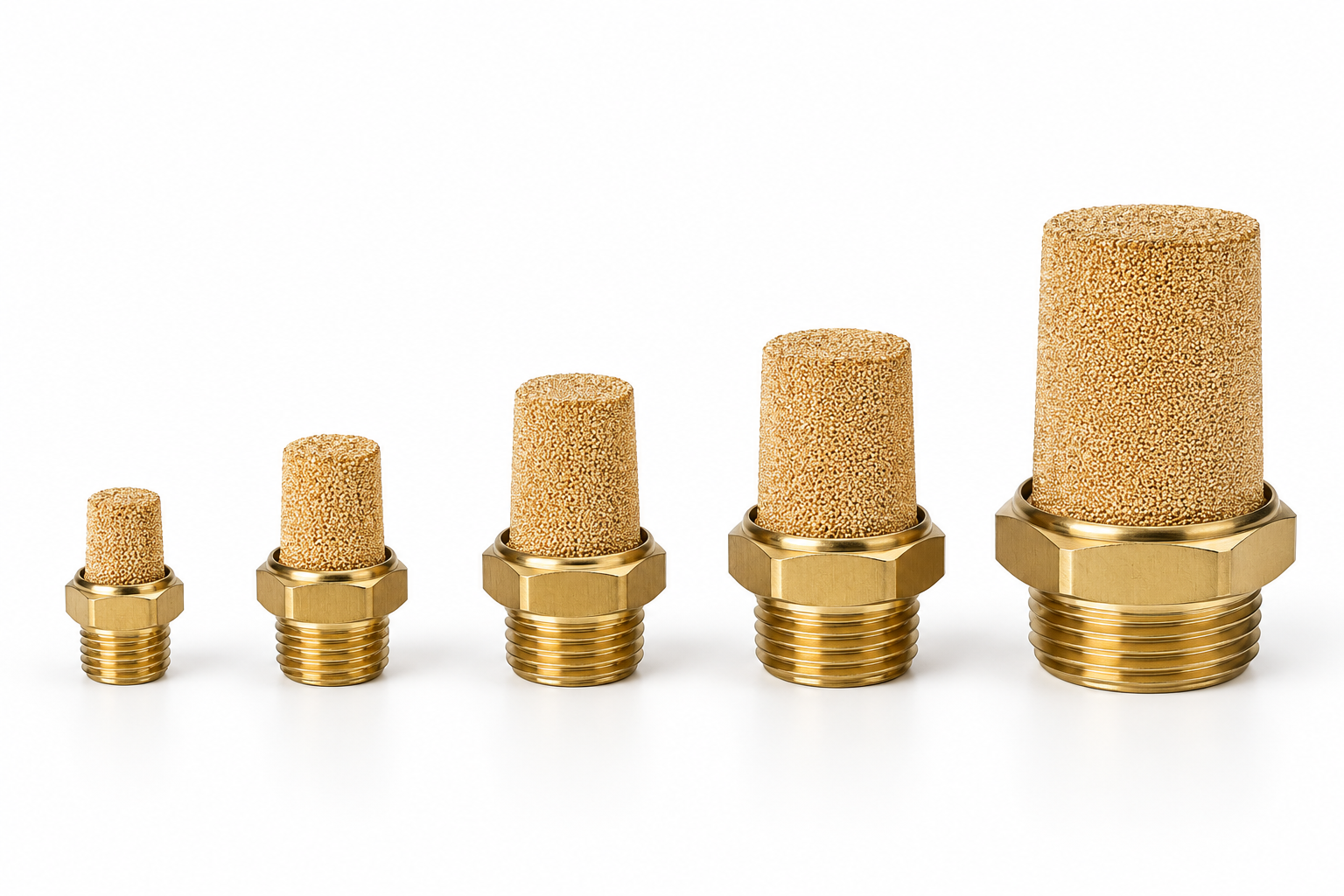 Brass silencer filter